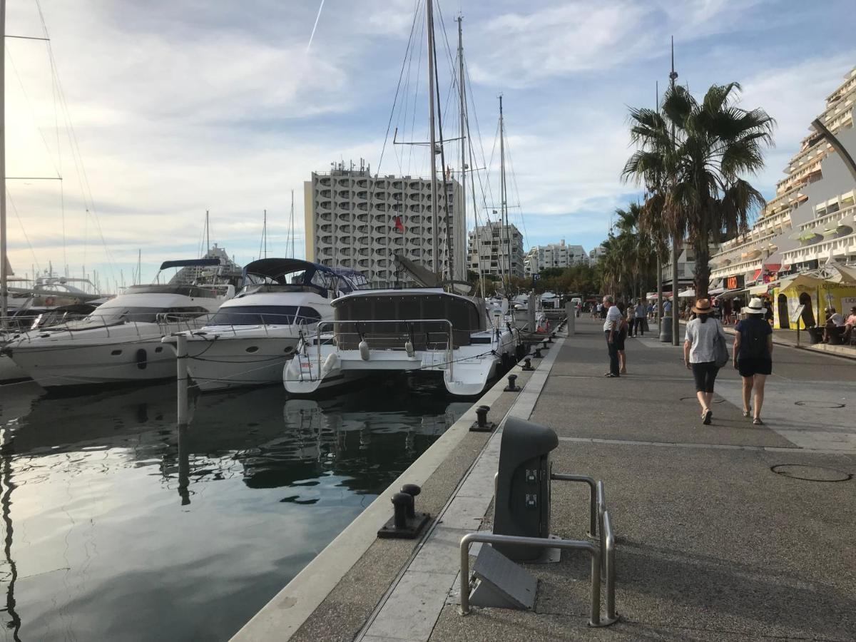 Studio 2-3 Pers Parking Clim Vue Port Et Mer Ла-Гранд-Мот Экстерьер фото